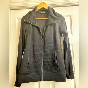 Athleta Black Athletic Soft Zip Jacket Size Small
